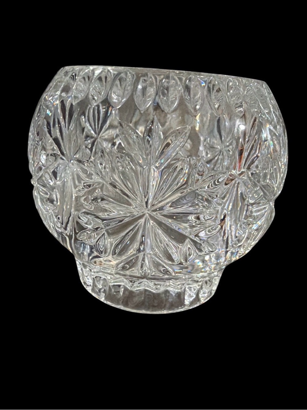 PARTYLITE #P7405 SALZBURG 24% LEAD CRYSTAL CANDLE HOLDER / 3 PC STACKABLE - Picture 4 of 11